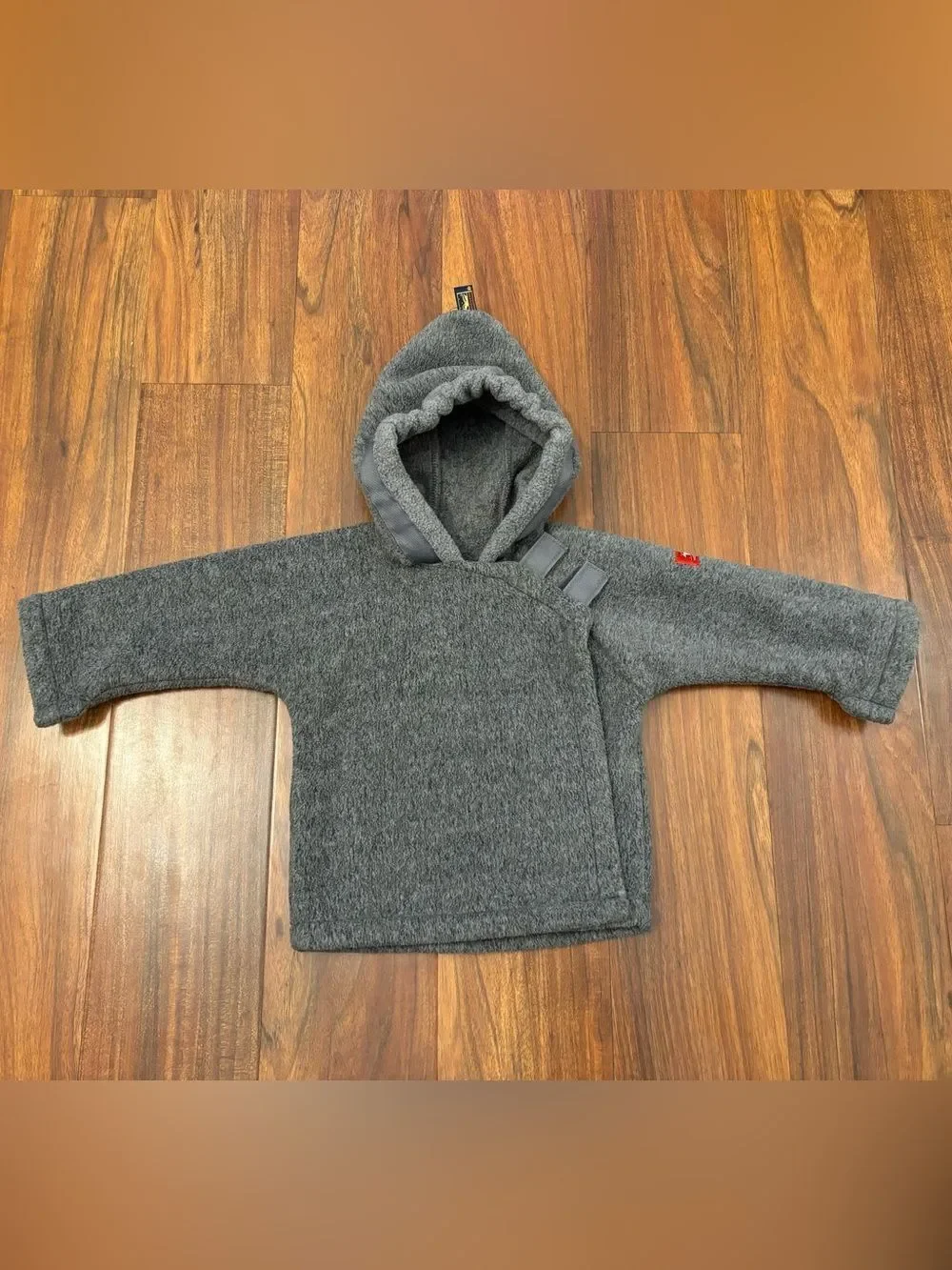 Widgeon Grey Fleece Wrap Velcro Jacket